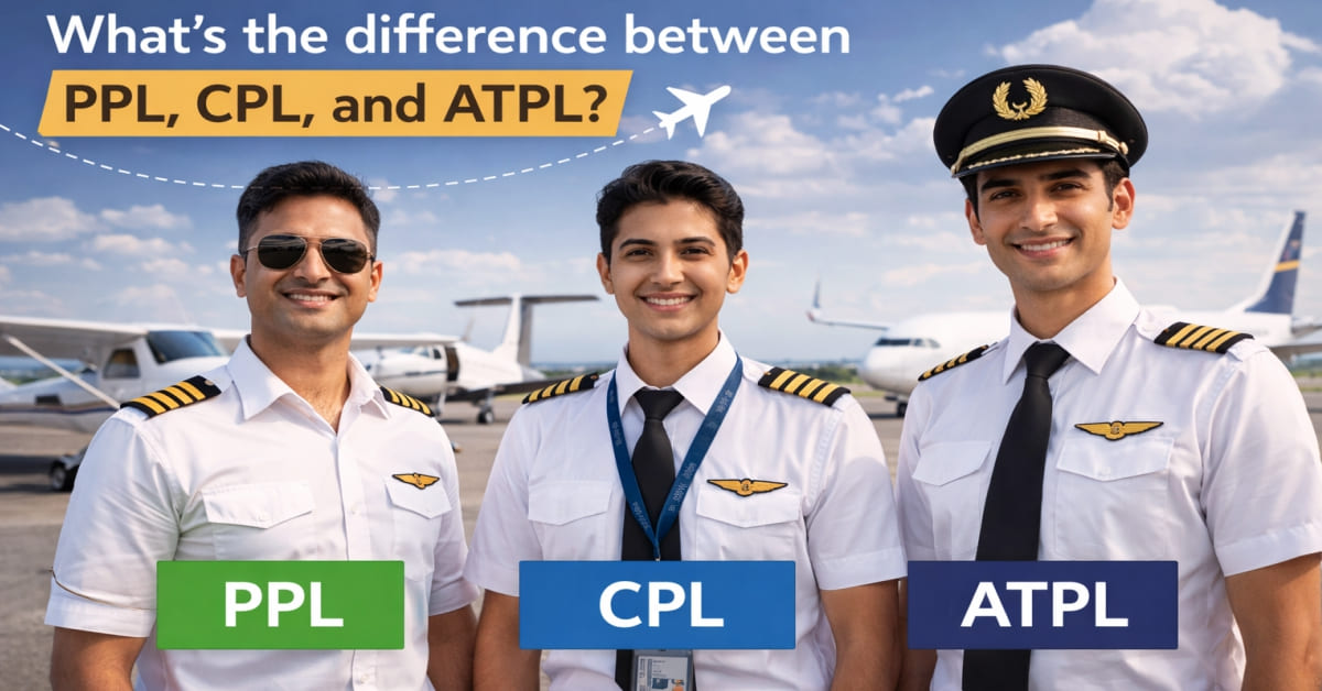 What s the difference between PPL, CPL, and ATPL?